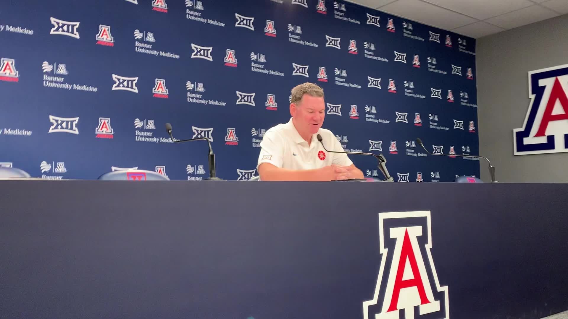 VIDEO: Tommy Lloyd discusses opener in Las Vegas